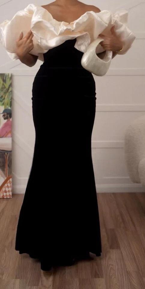 robe de soirée Longue A Volant - Photo 2/4