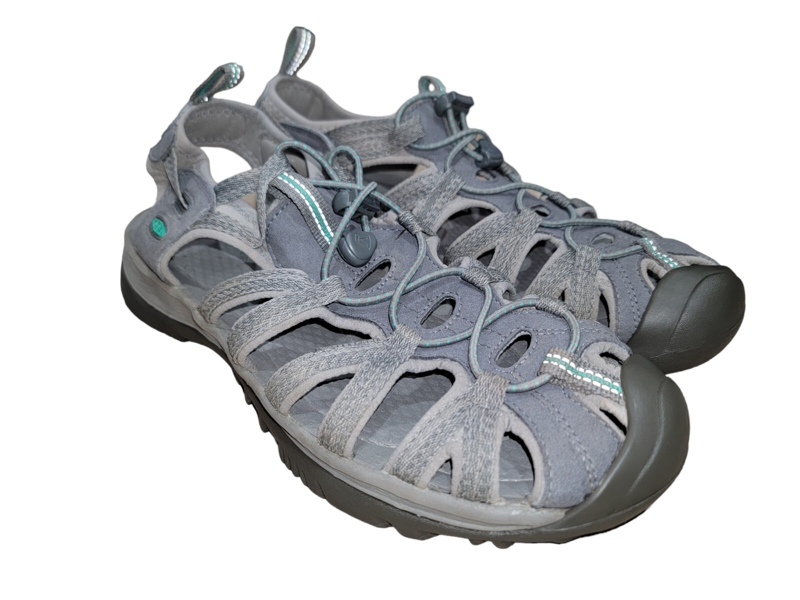 Keen Scarpa Donna Impermeabile Sussurro Grigio Trail Escursionismo Sport Sandalo Tg 11