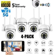 4-Pack Wireless 5G WiFi Security Camera System Smart Outdoor Night Vision 1080P