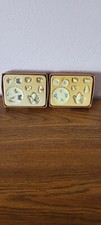 Miniature tea sets 1:12 2 new sets 8 pc blue bird set  8 pc butterfly set.