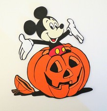 Mickey Mouse Halloween Pumpkin Paper Die Cut Scrapbook Embellishment