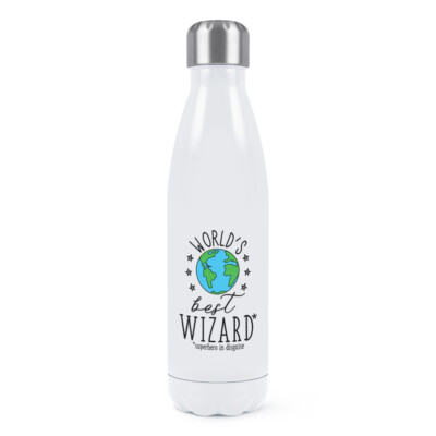 Doppelwandige Trinkflasche Weltbester Zauberer lustiger Witz Favorit Zauber