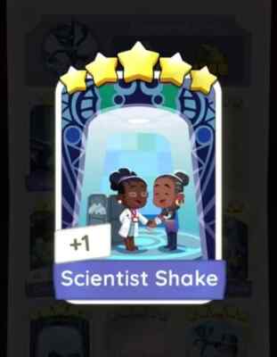 SCIENTIST SHAKE - Monopoly Go 5 Star Sticker   Fast Delivery   Play mono!! GO!