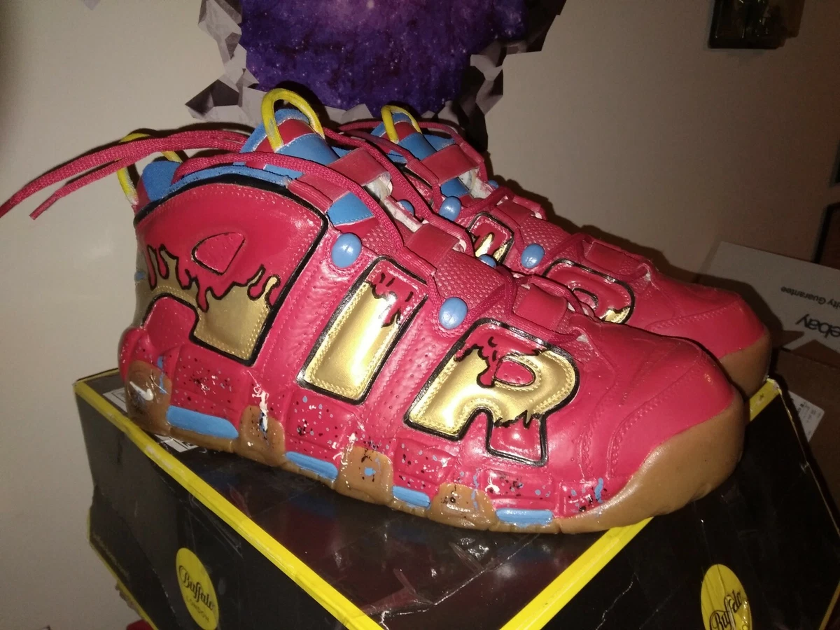 Nike More Uptempo Custom Sz 15 Super Hero