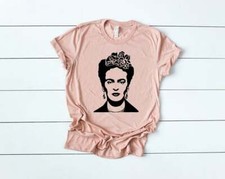 Frida Kahlo Merch, Frida Kahlo retrato negro, artista Frida, camiseta gráfica,