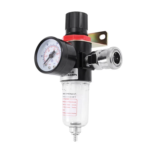 1/4" 130PSI Air Compressor Compressed Air Pressure Regulator With gauge
