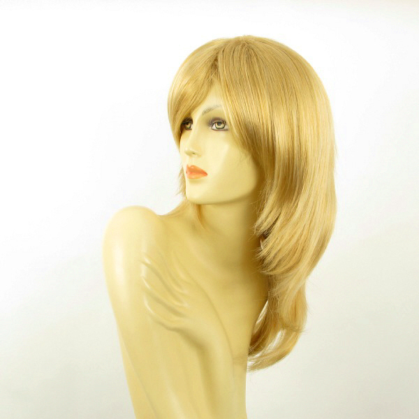 Perruque blonde claire dorée mi-longue Giulia LG26 fausse chevelure