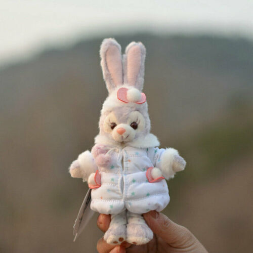 Disney Duffy Friend Stella Lou rabbit Down Coat Keyring strape Plush Toy - Zdjęcie 1 z 4