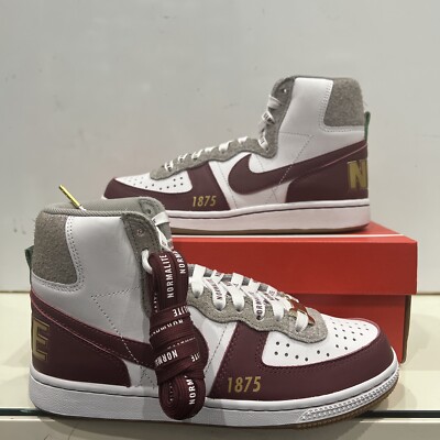Nike Terminator High Maroon and White Sneakers Alabama a and m university Nike Terminator High  main image 3