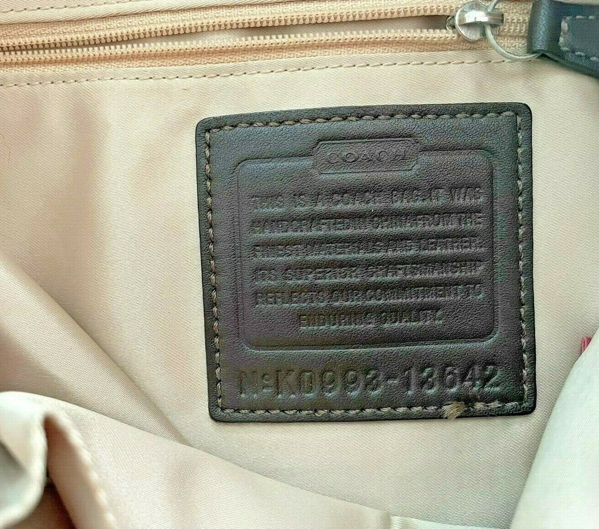 COACH “SATEEN” SIGNATURE HOBO BAG DARK BROWN K0993-13642 COACH “SATEEN” SIGNATURE HOBO BAG DARK BROWN K0993-13642