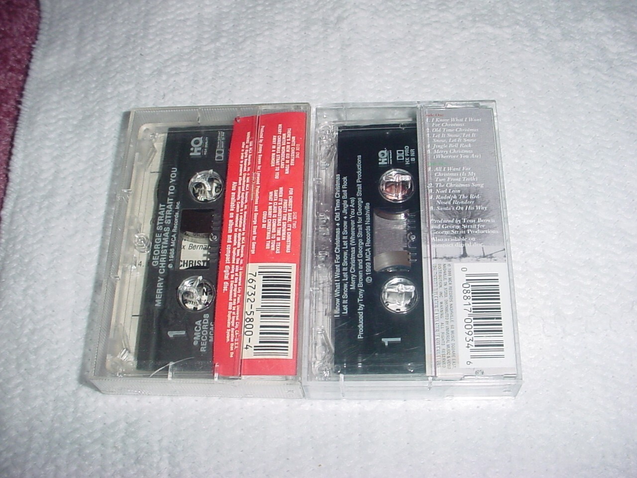 Merry Christmas Strait to You by George Strait (Cassette tape, 1986 MCA ...