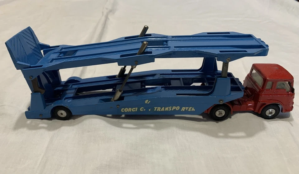 Gorgi MAJOR toys Carrimore Car Transporter 1:43 Bedford Tractor No Politoys - Immagine 3 di 4