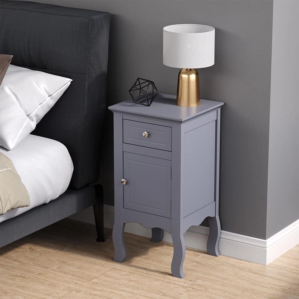 Curved leg nightstand hotsell