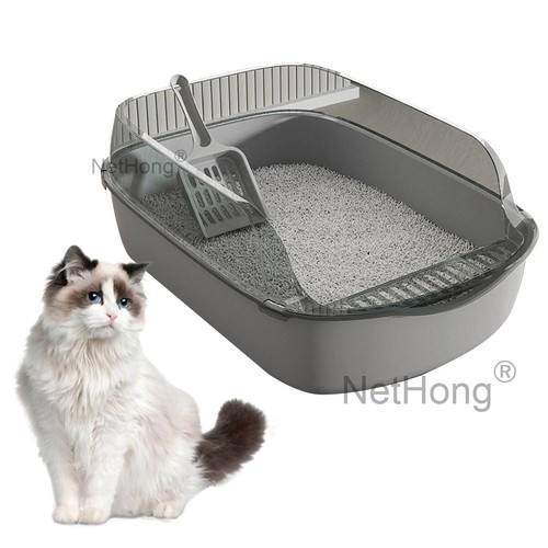 NEW Extra Large Open Cat Litter Tray HighSided Deep Jumbo Rim Pan Box Loo Toilet - Picture 10 of 33