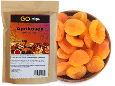 1kg Aprikosen getrocknet aus Türkei ungesüsst beste Qualität
