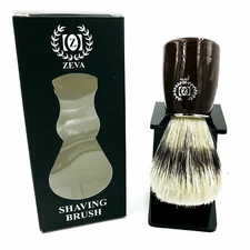ZEVA HAND MADE WOOD HANDLE BOAR BRISTLE HAIR SHAVING FOR MAN BRUSH FREE SHIPPING