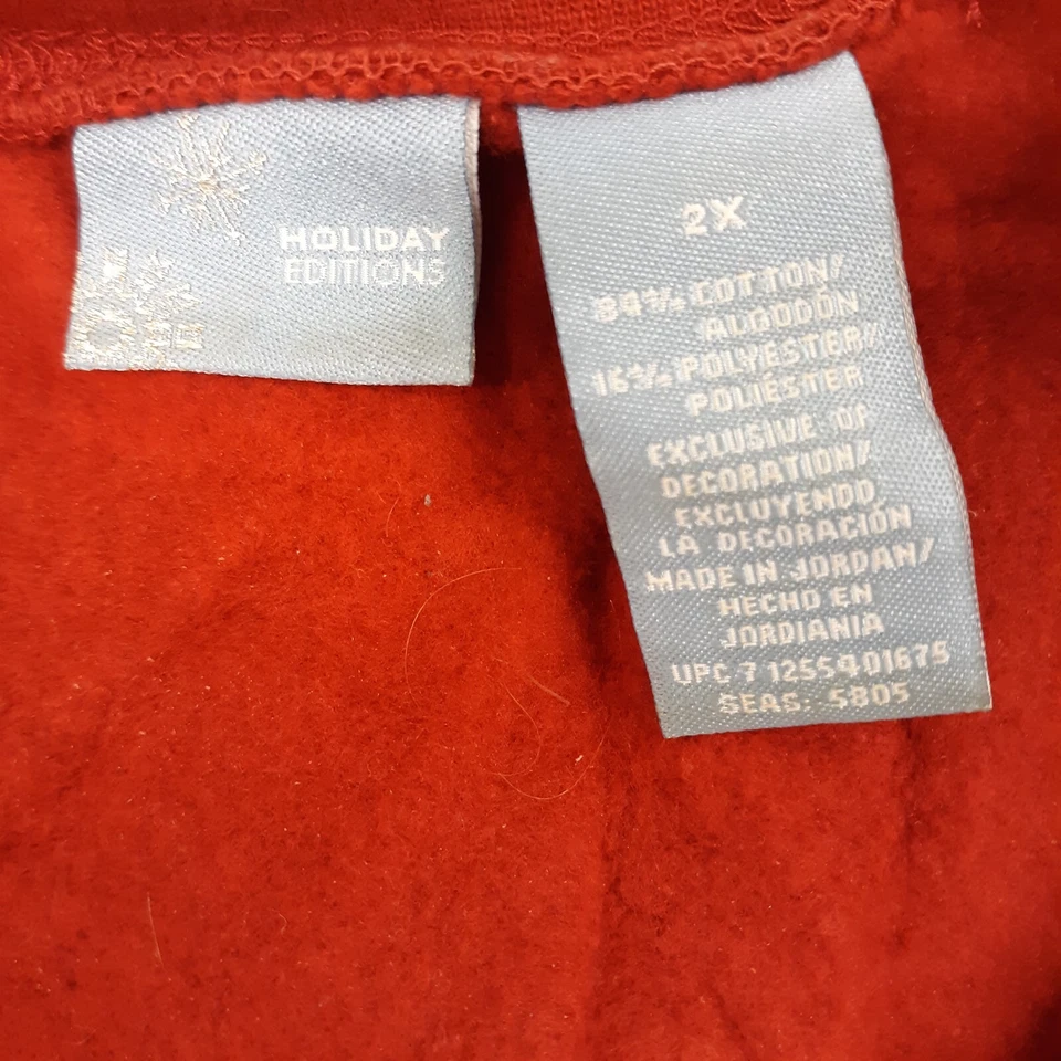 Holiday Editions Navidad Hombre Rojo Suéter 2X Muñecos de Nieve Cuello Redondo Manga Larga  Foto 2 de 4