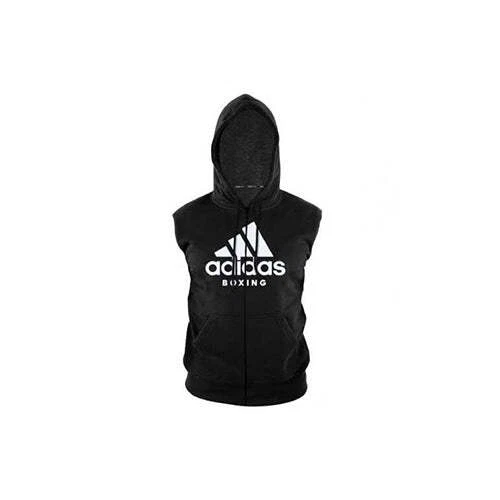 Adidas sleeveless zip up best sale hoodie