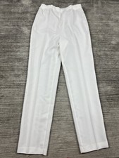 Davenshire Pants Womens 18 White Pull On Elastic Waist Vintage Made in USA