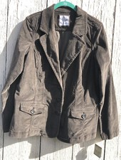 Sonoma Life + Style Women’s Jacket Brown Corduroy Size Large New With Tags Nice!
