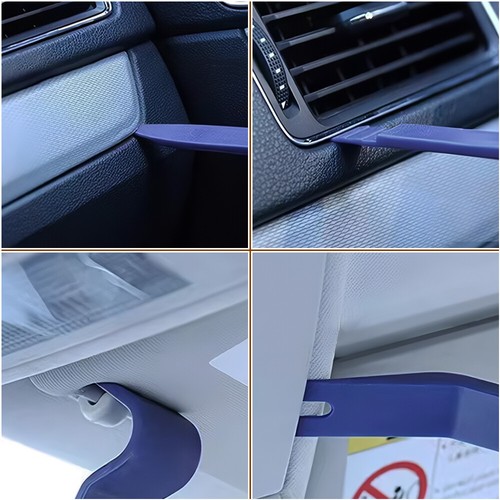 Car Trim Removal Tool Set Hand Tools Pry Bar Panel Door Interior Clip Kit 6PCS - Foto 18 di 20