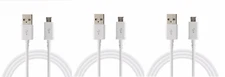 3Pack Micro USB Fast Charger Cable Data Sync Cord For Samsung LG HTC Android 