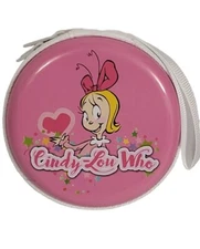 Grinch Cindy Lou Who Coin Purse /Ear Bud Case PINK Dr SUESS