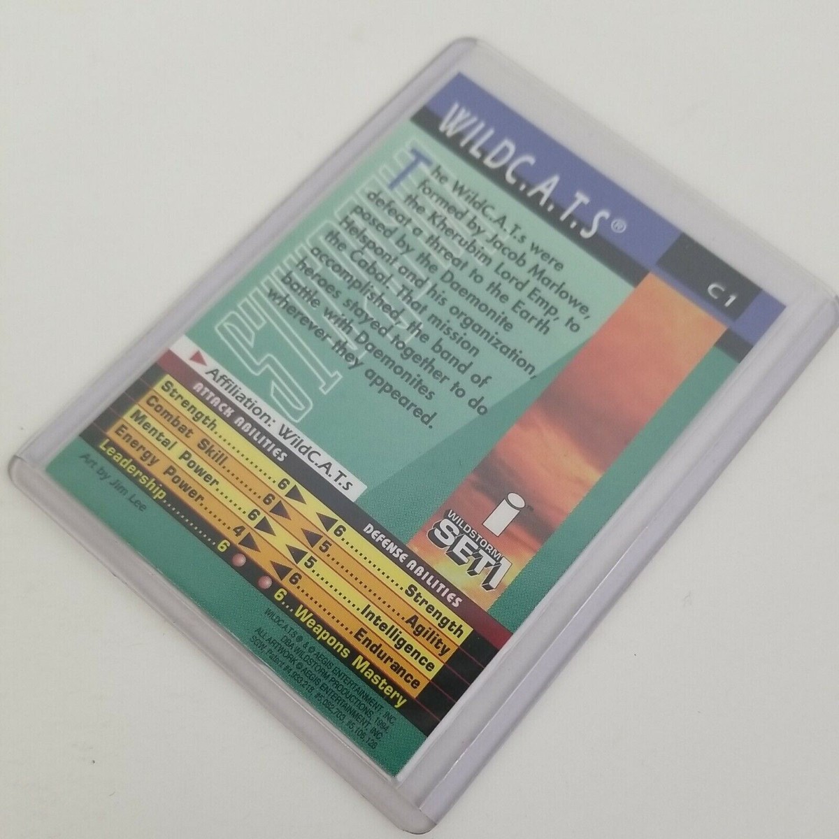 1994 Wildstorm Trading Card Set 1 Holochrome WildCats #C1 Jim Lee