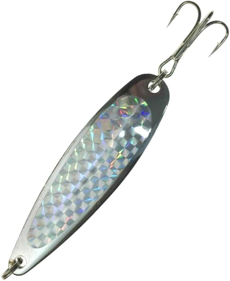 Chrome Plated Crocodile Spoons - 6 Silver Lures for Bass and Tuna Fishing - Image 2