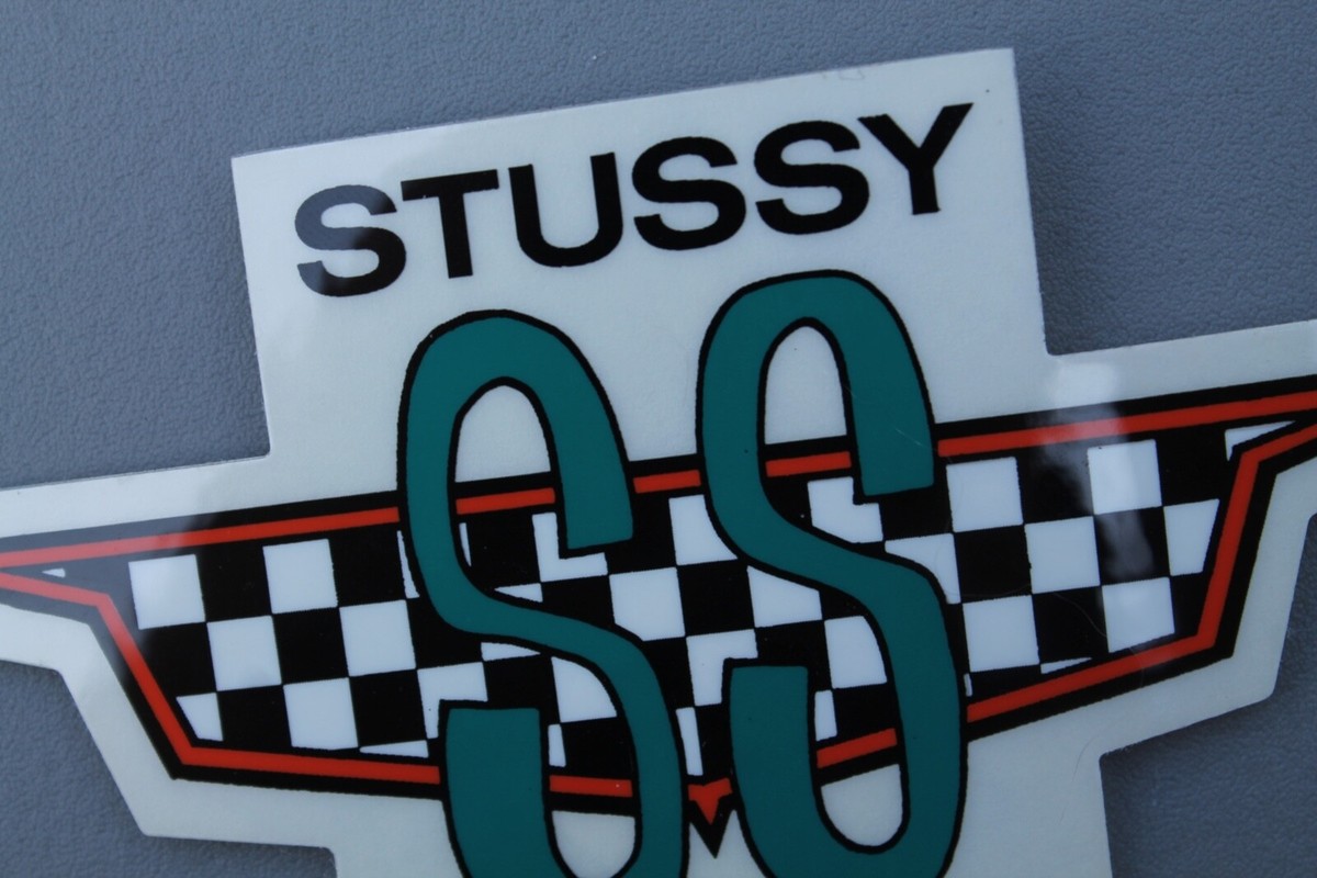 Stussy SS Coupe Surfboards Clothing 90's Checkered V53B Vintage