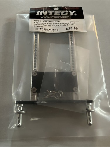 C28234SILVER Integy Adjustable Rear Body Mount & Post Set for Traxxas TRX4 - Picture 2 of 8