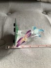 Hummingbird purple Flower And Mirror Bottom Glass figurine — photo 7