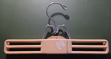 Vintage Tamor Hanger Plastic Ivory Yellow Clip Type Pants Skirt G.C. Murphy Tag