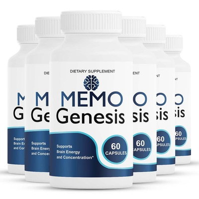 #ad 6 pack MemoGenesis Capsules Memo Genesis Brain Health Support Formula Pills $73.00