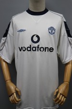 MANCHESTER UNITED Away 2000-01 Football Umbro Used Jersey Soccer Mens Sz L