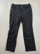 Duluth Trading Water Shed Boot Cut Pants Womens 10x31 Black 31x30 NWT