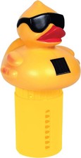 Solar Light-Up Derby Duck Pool Chlorine Dispenser &ndash; Medium Size Float