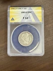 1901-O Barber Quarter Silver F12 Key Date Rare ANACS