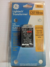 GE Transformer Lightech Class 2 Metal Light Ballast 12V MR16 LET 60W NEW