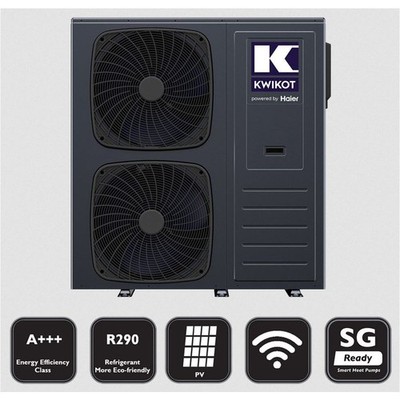 Kwikot by Haier 14 kW Vollelektrische Monoblock-Wärmepumpe R290 A+++