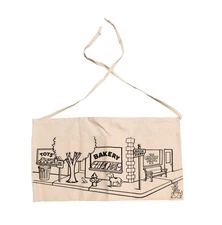 Blue Kangaroo 3 Pocket Waist Apron Coloring Canvas Crafting Painting Tool Holder