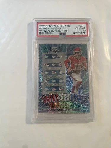 2023 Panini Contenders Optic - Winning Ticket Patrick Mahomes II #WT-1 Prizm /13