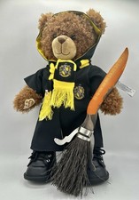 Build A Bear Harry Potter Hufflepuff Plush Shirt- Robe-Scarf-Pants-Shoes-Broom