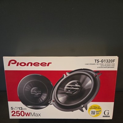 Pioneer 250 WATTS MAX TS-G1320F 5.25'' 2 Way Coaxial Car Speakers I 1 PAIR