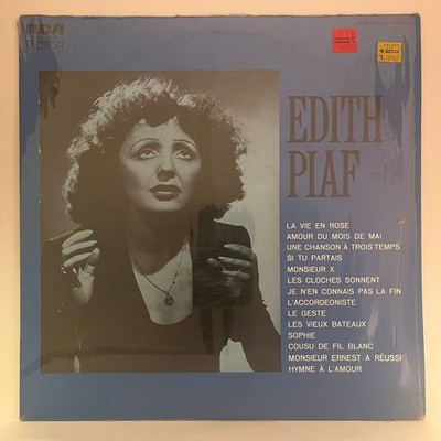 EDITH PIAF - 1978 SELF TITLED - MEXICAN LP ALBUM, CHANSON