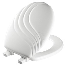 27ECA 000 Sculptured Swirl Toilet Seat will Never Loosen and Easily Remove,