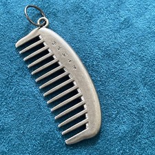 Ciondolo pettine vintage accessorio chiave portachiavi pendente vintage scritta benedizione