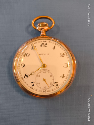 Revue Pocket Watch (Very good condition) Silver50,5 mm working condition