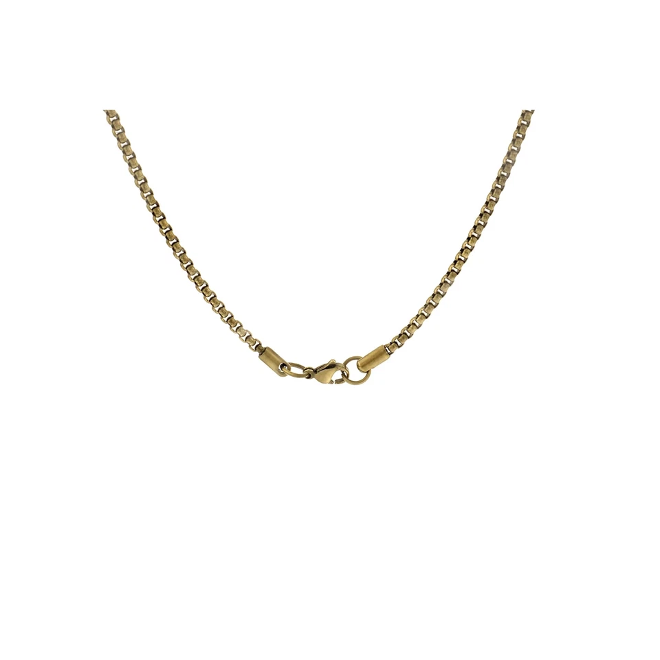 Collar Colgante Calavera Cruz Celta Metal Tono Dorado Acero Inoxidable ED HARDY Foto 4 de 4