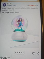 New Open Box Imagix Crystal Ball Interactive Holographic Display